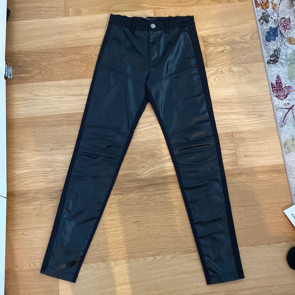 Faux leather moto pant - brand new!